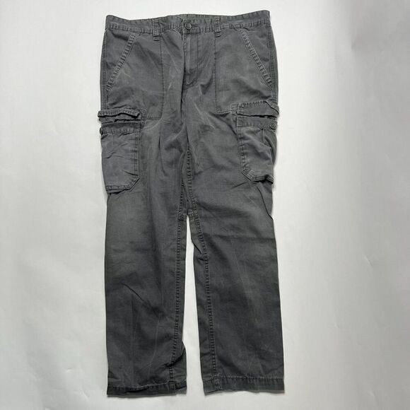 True Religion Men’s Cargo Pants – Size 38 Gray Pre-Owned - Picture 1 of 4